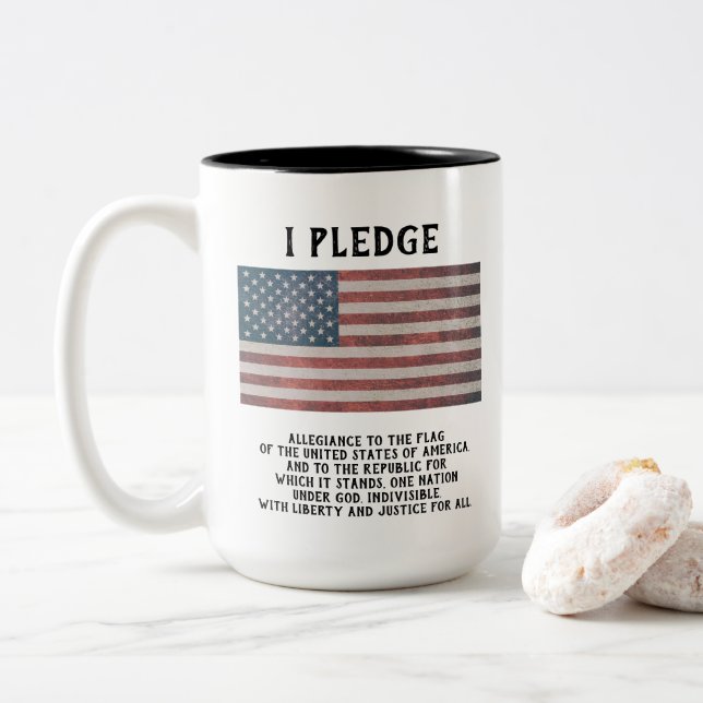 Taza Bicolor Pledge T-Shirt (Con donut)