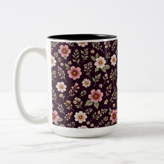 Taza Bicolor Plum Mug Romántico