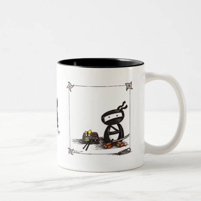 Taza Bicolor Pluma Ninja (Derecha)