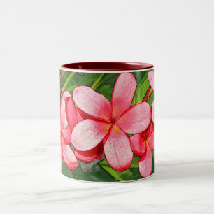 Taza Bicolor Plumeria