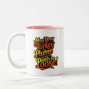 Taza Bicolor Plump Turquía, Personalizado Diva Turkey, Mug