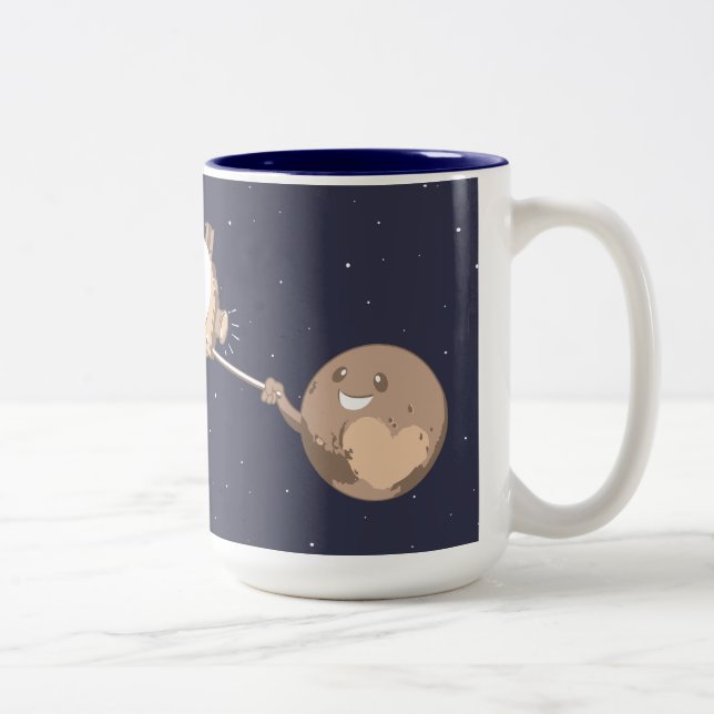 Taza Bicolor Plutón Selfie (Derecha)