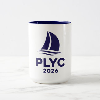 Taza Bicolor PLYC 2026 White Mug with Navy Interior 