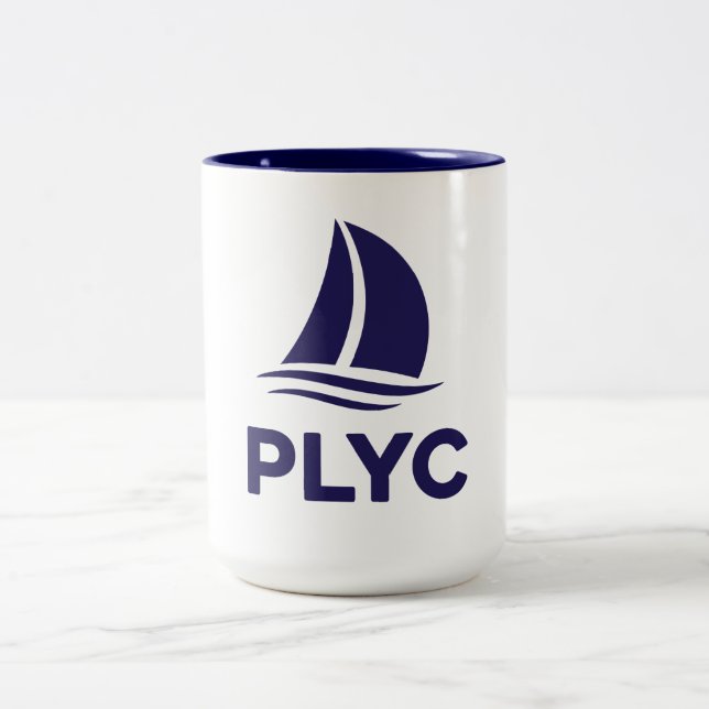 Taza Bicolor PLYC White Mug with Navy Interior  (Centro)