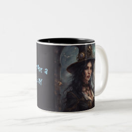 Taza Bicolor Poción de bruja Steampunk para un día mágico