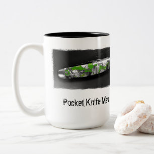Taza Bicolor Pocket Knife Man 