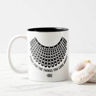Taza Bicolor Poder Chica, célebre Rbg, Ruth Bader Ginsburg