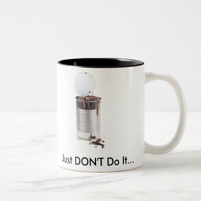 Taza Bicolor Poder de gusanos (Derecha)