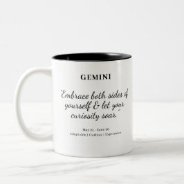 Taza Bicolor Poder de la estrella: Gemini Astrology Mug