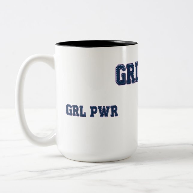 Taza Bicolor Poder Femenino - GRL PWR (Izquierda)
