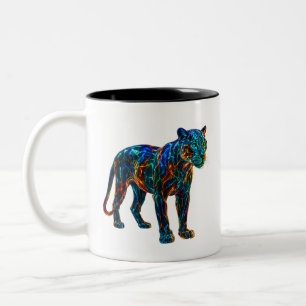 Taza Bicolor Poderoso arte pantero