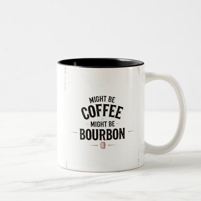 Taza Bicolor Podría ser café, podría ser Bourbon Mug (Derecha)