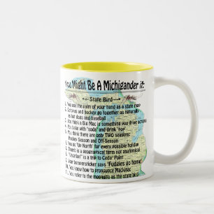 Taza Bicolor Podría Ser Un Michigander Si: