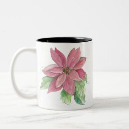 Taza Bicolor poinsettia