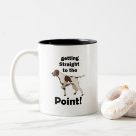 Taza Bicolor Pointer Inglés Ir Al Grano 
