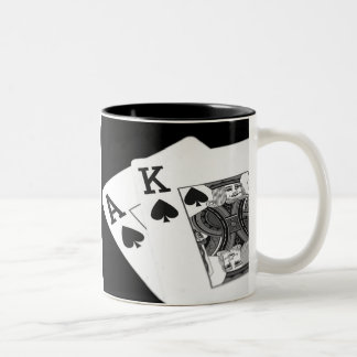 Taza Bicolor ¡Póker de los naipes soy todo adentro!