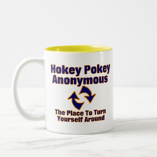 Taza Bicolor Pokey de Hokey anónimo (Izquierda)