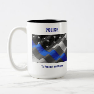 Taza Bicolor Policía