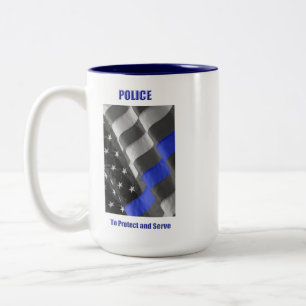 Taza Bicolor Policía