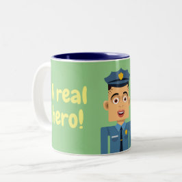 Taza Bicolor Policia