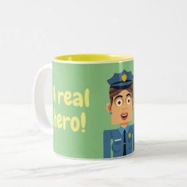 Taza Bicolor Policia