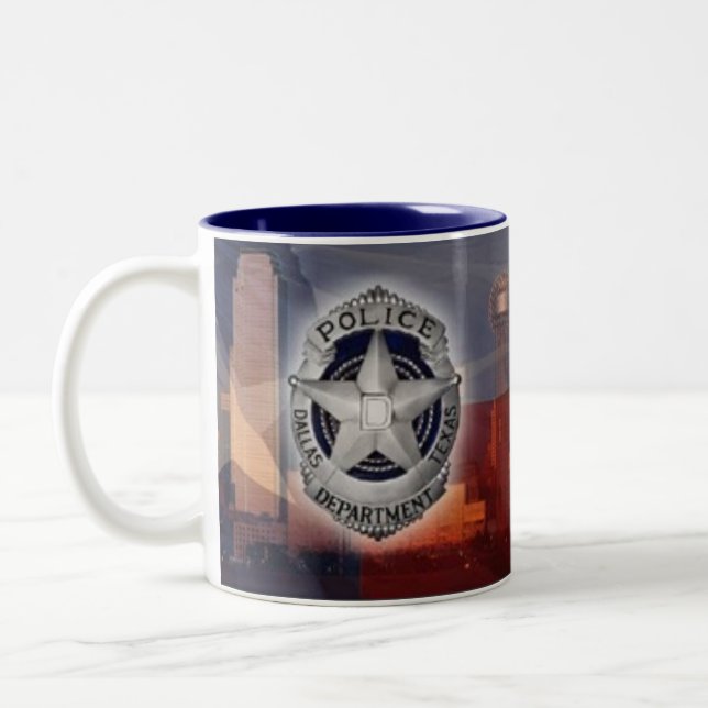 Taza Bicolor Policía de Dallas (Izquierda)