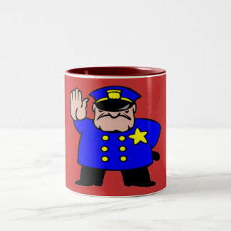 Taza Bicolor Policía - Día del Padre