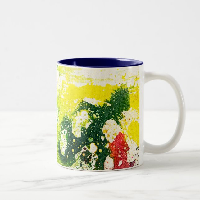 Taza Bicolor Policromoptic #4 de Michael Moffa (Derecha)
