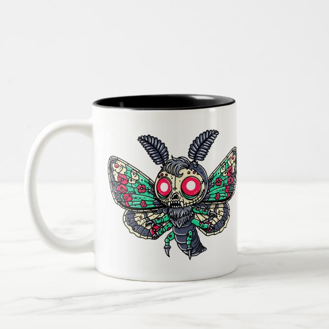 Taza Bicolor Polilla Gótica (Izquierda)