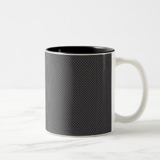 Taza Bicolor Polímero negro y gris de la fibra de carbono