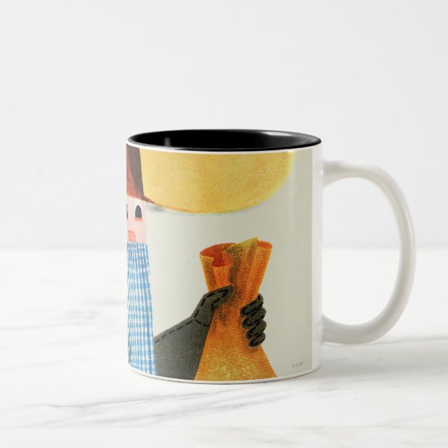 Taza Bicolor Polis y ladrones (Derecha)
