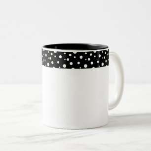 Taza Bicolor Polka Dots Coffee Mug