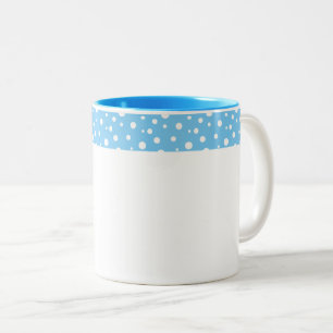 Taza Bicolor Polka Dots Coffee Mug