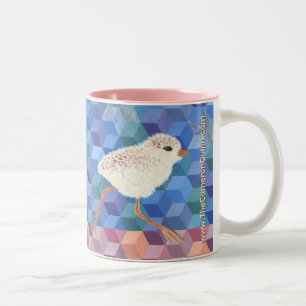 Taza Bicolor Pollito de Chorlito Nevado