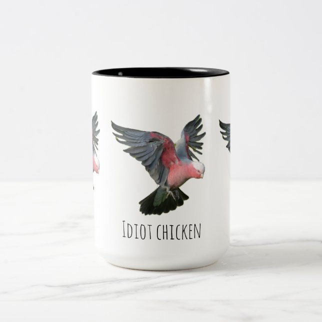 Taza Bicolor Pollito idiota (Centro)