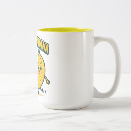 TAZA BICOLOR ¡POLLITO PLÁTANO MONADA!