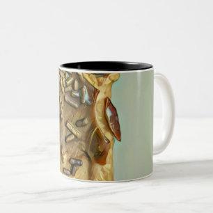 Taza Bicolor Pollitos de helado de chocolate