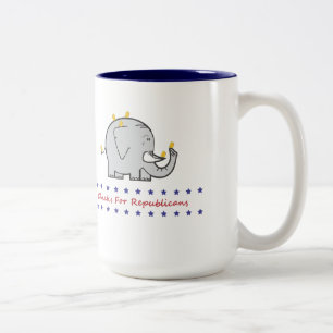 Taza Bicolor pollitos para republicanos
