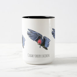 Taza Bicolor Pollo de puerta chirriante
