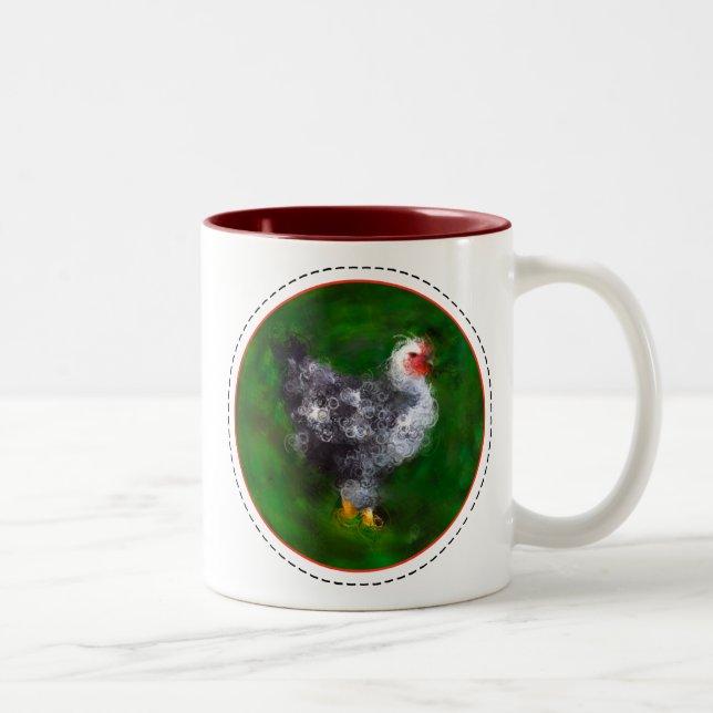 Taza Bicolor Pollo Funky (Derecha)