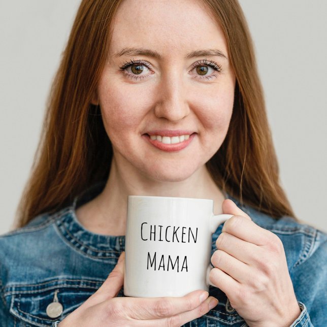 Taza Bicolor Pollo Mama Mug (Subido por el creador)