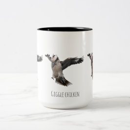 Taza Bicolor Pollo que se ríe