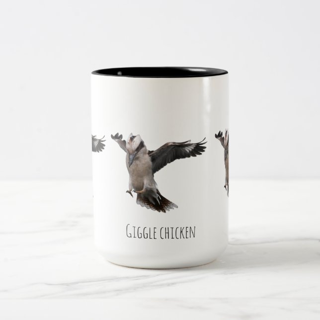 Taza Bicolor Pollo que se ríe (Centro)