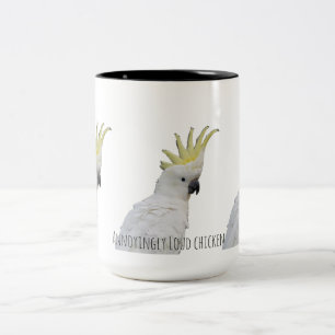 Taza Bicolor Pollo ruidoso y molesto