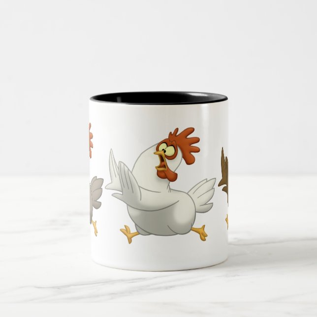 Taza Bicolor Pollos (Centro)