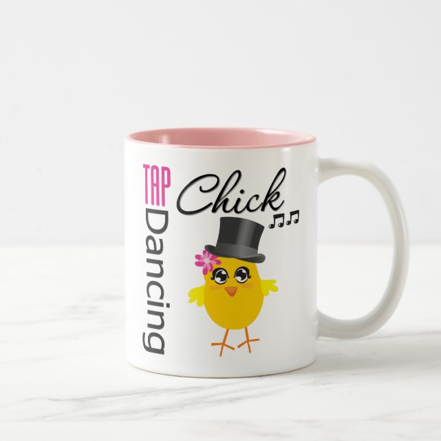 Taza Bicolor Polluelo 2 del baile de golpecito (Derecha)