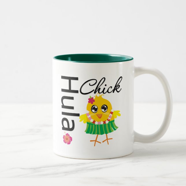 Taza Bicolor Polluelo de Hula Hawaii (Derecha)