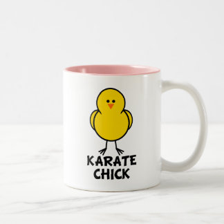Taza Bicolor Polluelo del karate