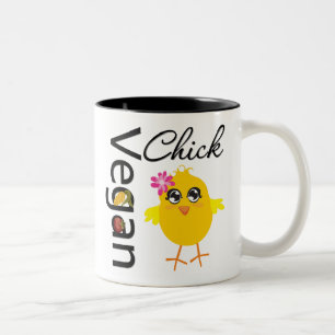 Taza Bicolor Polluelo del vegano