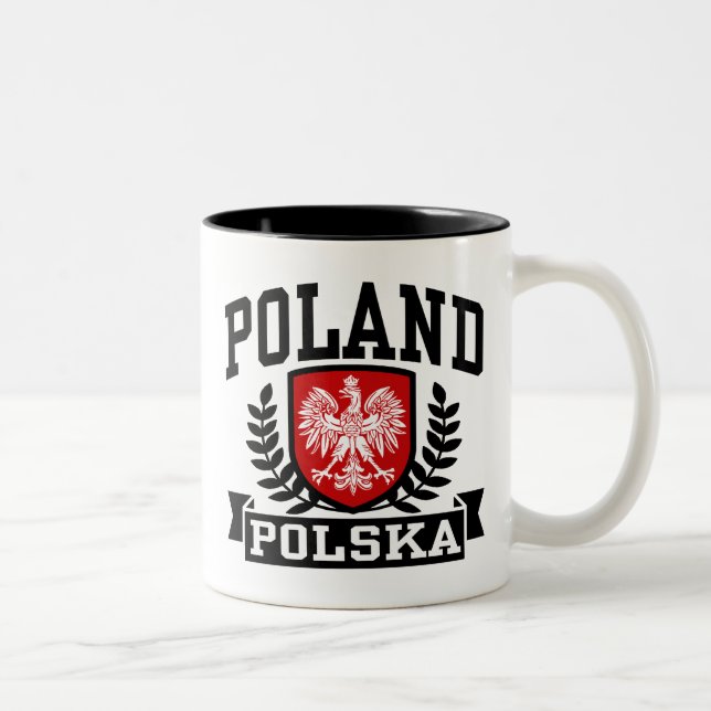Taza Bicolor Polonia Polska (Derecha)